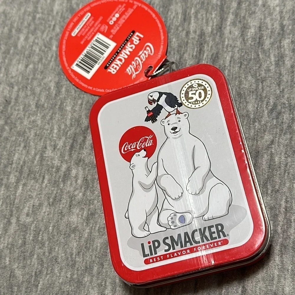 NWT Coca Cola Lip Smacker and tin